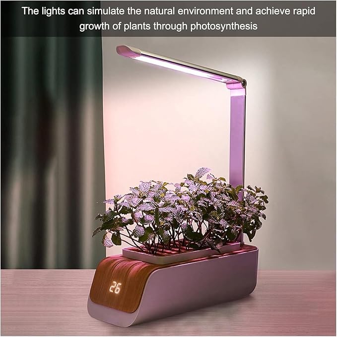 Indoor Hydroponics System Indoor Garden Full Spectrum Grow Light Soilless Cultivation Indoor Garden Planter Grow Lamp Nursery Pots Gardening Gifts for Women Mom wyqdp240305