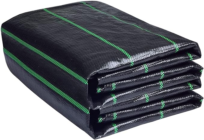 Weed Membrane Weed Control Fabric UV stabilised Weed Barrier Fabric for Garden Ground Cover Sheet - Weed suppressant Membrane(1mx60m/3.3ftx197ft)