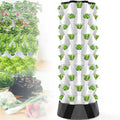 Hydroponics Tower - Hydroponics Growing System for Indoor Herbs Fruits and Vegetables - Aeroponic Tower with Hydrating Pump Timer Adapter Seeding Bed &amp Net Pots (8layers)
