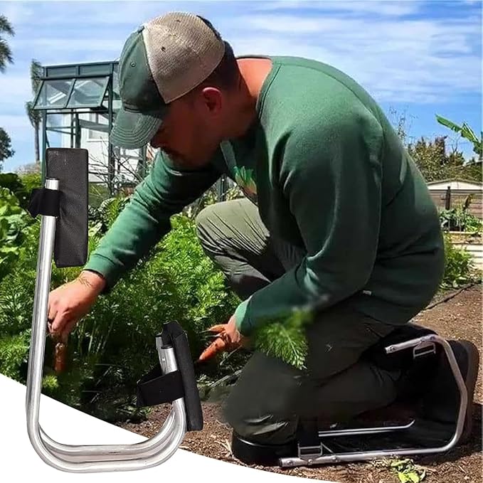 Knee Seat for Gardening Strap on Kneeling Device for Knees and Legs Protection for Gardeners Garden Tools One Leg Support Knee Seats for Men/Women Outdoor Work(1 pcs)