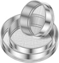 Stainless Steel Soil Sieve 3 Pcs Soil Sieve Stainless Steel Garden Stackable Sifter Set Reusable Compost Stone Mesh
