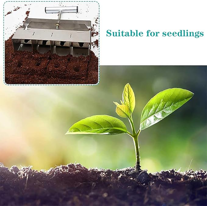 Dxcaicc Soil Blocker Handheld Seedling Maker Soil Blocker Garden Plant Transplant and Cultivation Tool
