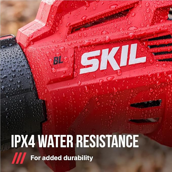 SKIL PWR CORE 40 Brushless 40V 530 CFM Cordless Leaf Blower Kit Variable Speed with Power Boost Includes 2.5Ah Battery and Auto PWR Jump Charger- BL4713C-11