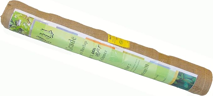 AAYU 36 x 48 feet Jute Burlap Planter Liner | Medium Weight and Weave Jute- Burlap | Biodegradable Garden Fabric | Weed Barrier | Heavy 7oz 36 inch Wide roll