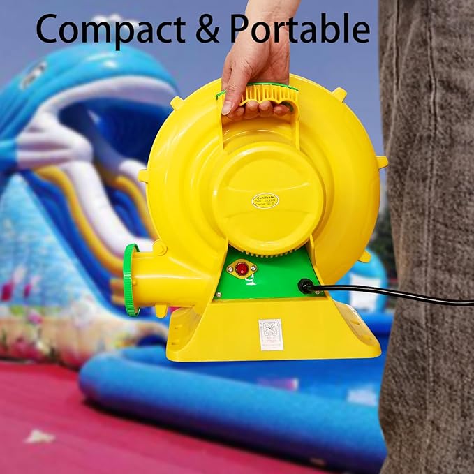 480W+950W Powerful Air Blower Portable Electric Blower Fan Pump Perfect for Inflatable Spray Painting Booth Bounce House Bouncy Castle Jumper Water Slid Blower Corded