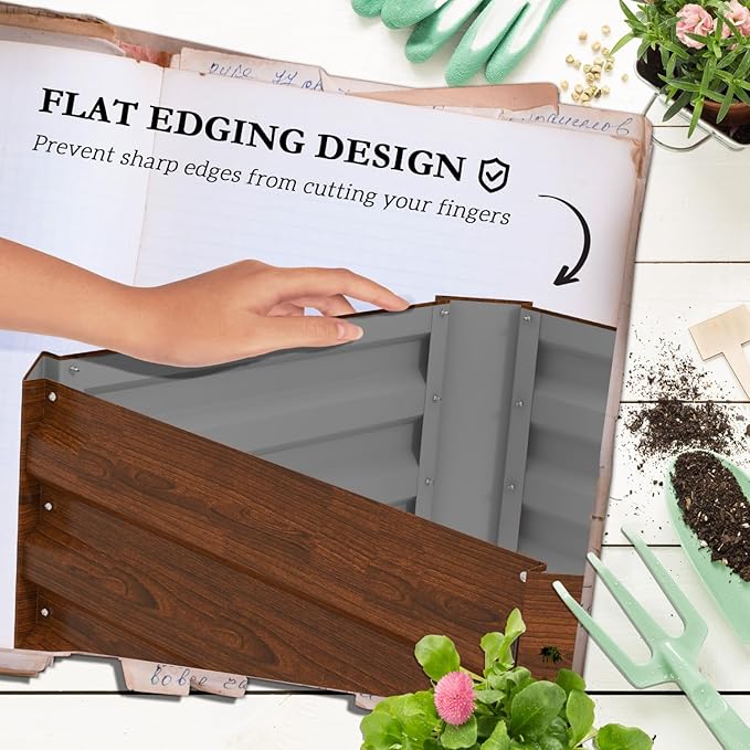 Galvanized Steel Raised Garden Bed - 24X24