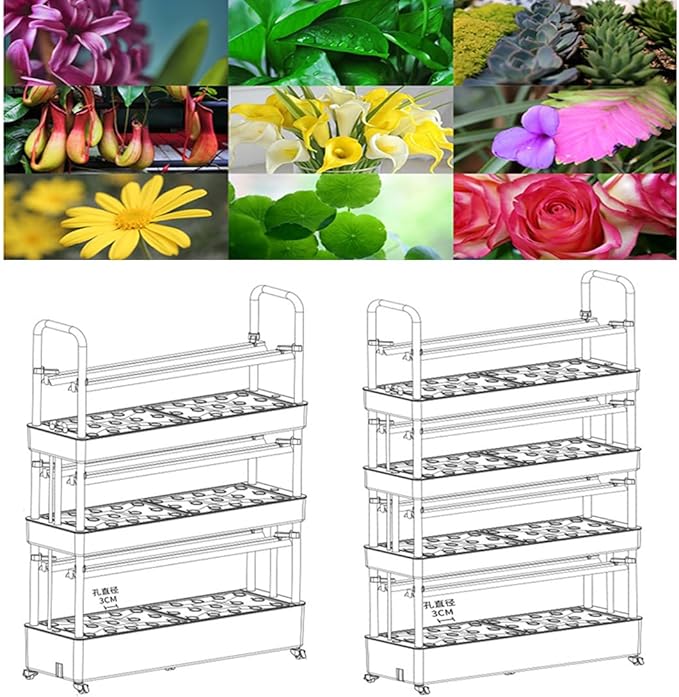 Indoor Hydroponics Growing-System/Hydroponics growing tower/Aeroponic Garden Tower/for Herbs Fruits and VegetablesGrowSponge-90holes