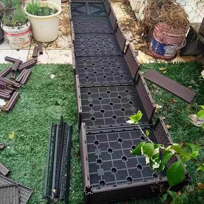 Plant Planters with Raised Bed Plastic Trellis with Wheels Outdoor Plant Climbing Frame for Tomato Rose Hydrangea Climbing PlantsGreen