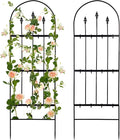 2 Pcs Garden Trellis for Climbing Plants Outdoor - 47'' H x 15.7'' W Rustproof Plant Metal Support Wire Decorative Lattice Panels for Climbing Vine Rose Ivy Cucumbers Flowers