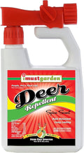 I Must Garden Deer Repellent Hose-End Concentrate: Spice Scent Deer Spray for Gardens Plants and Trees – 32oz Covers 10000 sq. ft.