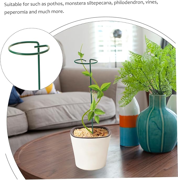 POPETPOP 4pcs Garden Trellis for Climbing Plants Support Rack for Use Round Plant Holder for Vines and Flowers Sturdy Construction