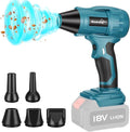Blumway Cordless Leaf Blower for Makita 96000RPM 18-20V Electric Leaf Blowers with 5 Extended Nozzles Portable Leaf Blower Handheld Leaf Blowers for Lawn Care Yard Dust Leaves (No Battery)