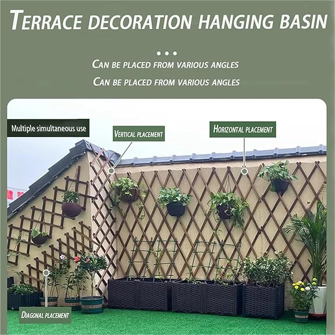 Expandable Garden Trellis Retractable Plant Climbing Pergola Garden Fence Decorative Outdoor Wall Hanging Balcony Terrace Pet Barrier(105HWP)
