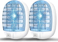 2 Packs Bug Zapper Indoor Fly Traps for Indoors Insect Traps for Home Mosquito Killer for Kids &amp Pets Home Kitchen Bedroom Baby Room Office-4