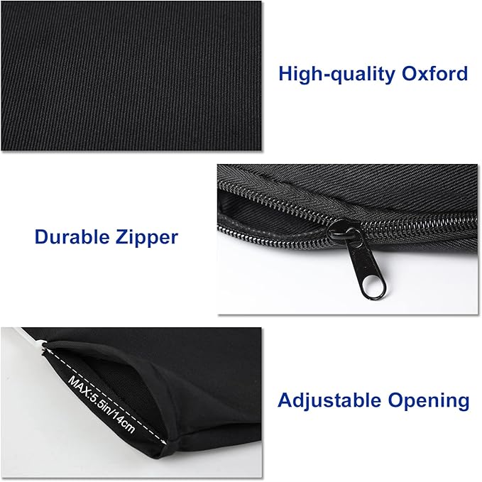 Surblue Replacement Collection Dump Bag for Ultra Blower Rake and Vacuum Leaf Blowers (70L Black)