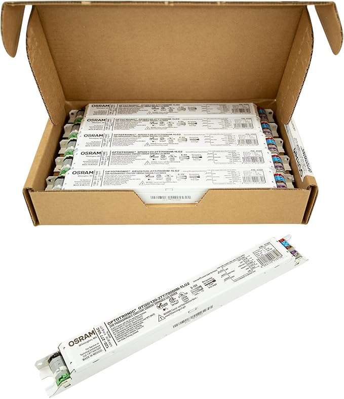 OSRAM 10 Pack 57431 Optotronic 20W 120/277V AC 50/60Hz Constant Current Dimmable LED Driver OTi 20/120-277/700 DIM-1 L G2