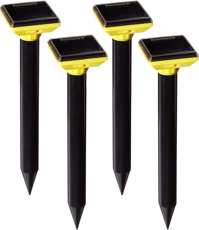Sweeney's S9014 Solar Powered Mole &amp Gopher Repellent Sonic Spike (Pack of 4)