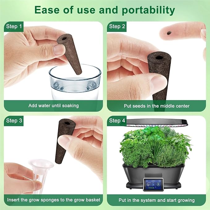 Net Pots for Hydroponics 100PCS Reusable Hydroponic Seed Pod Baskets