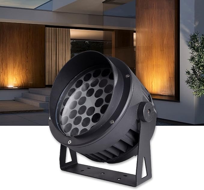 LED Spotlight Landscape Light IP65 Waterproof Outdoor Decorative Lamp for Yard Step Lawn and Wall (Blue 24W)