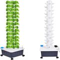 14-Layer 70 Slots Hydroponic Grow Tower Kit Indoor Outdoor Vertical Growing System with Water Tank Pump Timer and Adapter for Vegetables Strawberries Lettuce