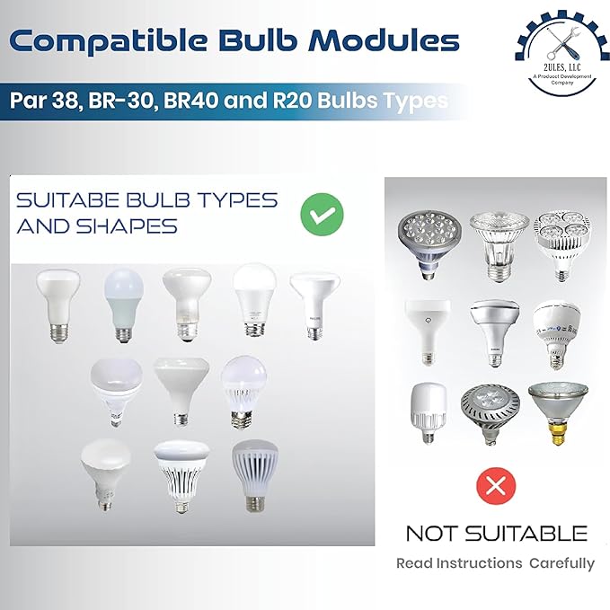 Light Bulb Changer for High Ceilings - Vacuum Operated High Ceiling Light Bulb Changer Tool Remote-Controlled Bulb Changing Kit (Pole not Included)
