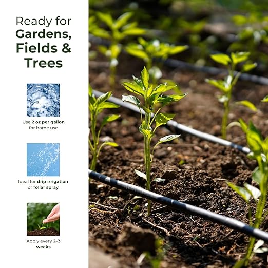 Grow Up Microbial Soil Amendment – Promotes Plant Growth Root Development &amp Soil Health – Organic Formula – Made in USA