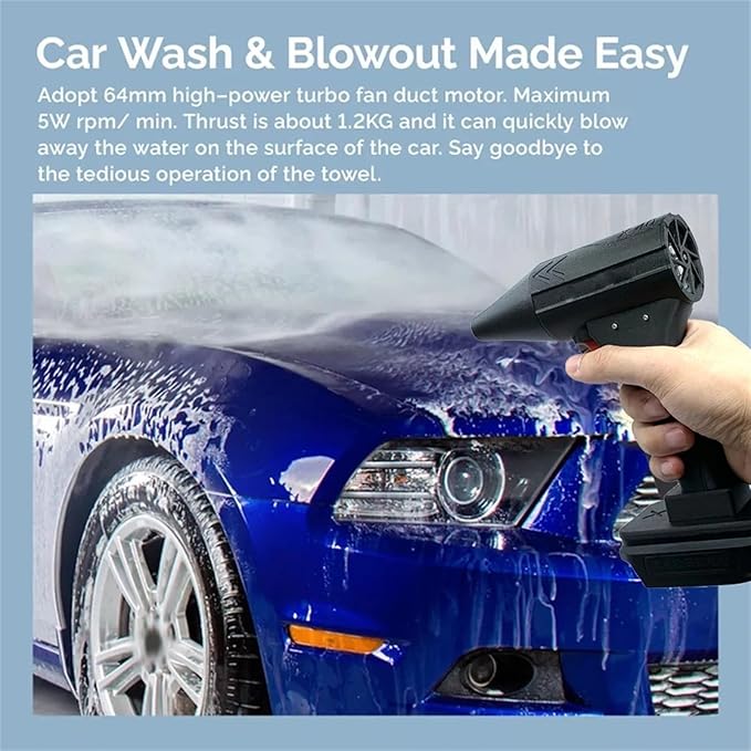 Blower Fan 140000RPM Cordless Portable Handheld Turbo Jet Fan Blowers
