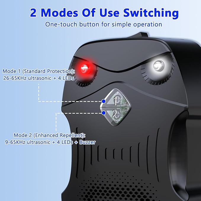 2 Pack Rodent Repellent for Car Engines Ultrasonic Rodent Repeller for High-Efficiency Rat and Mouse Deterrent Mouse RepellentRat Repellent for Car 12v 24v Trucks Rvs