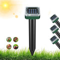 Mole Repellent for Lawns 4 Pack Solar Powered Mole Repeller Ultrasonic Gopher Repellent Outdoor Waterproof Vole Vibration StakesSonic Gopher Deterrent Yard for Rodent Groundhog Snake Chipmunk
