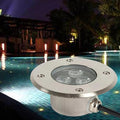 LED Underground Light - Underwater Landscape Decorate Lights Outdoor Fountain Lamp AC 12V/24V Low Underwater Led Lights IP68 Waterproof Ultra-thinyo Embedded Spot LigWhite-24-9W