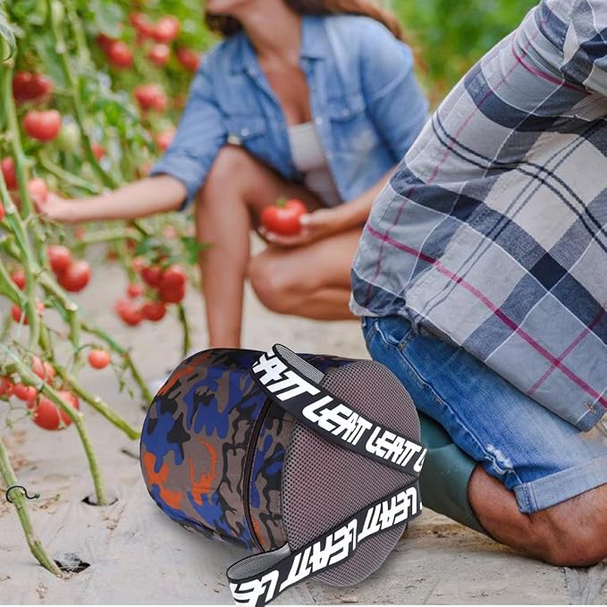 Portable Garden Wearable Foam Stool with Pocket 25cm Height Small Outdoor Workseat for Gardening Farming Camping and Fishing Random Style