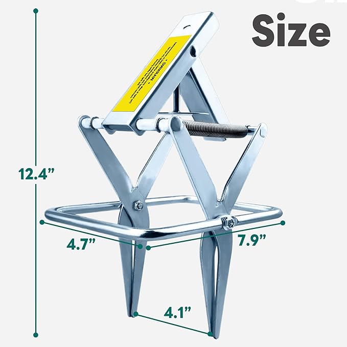2 Pack Mole TrapsGalvanized Steel Scissor TrapReusable Mole Trap KillerEasy Set Mole Eliminator Trap for Lawns