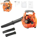 25.4CC 2-Stroke Handheld Leaf Blower Portable Gas Leaf Blower with Hand Pull Start and Electronic Ignition for Snow Blowing &amp Yard Cleaning 7000rpm Powerful Clearing Performance