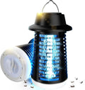 Bug Zapper Outdoor Indoor Mosquito Zapper Fly Trap Waterproof Insect Killer 3800V Electric Fly Zapper for Home Patio Camping Kitchen Black KN-06