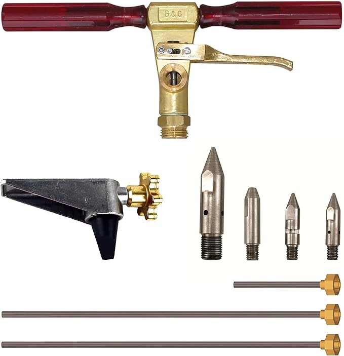 B&ampG Versatool Termite Tool Kit – Professional Sub-Slab &amp Soil Termiticide Injection System – Includes Versatool Valve 3 Stainless Steel Pipes Foot Ram and 4 Precision Tips