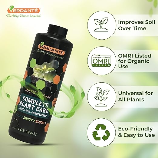 Complete Plant Care Liquid Soil Conditioner – Improve Lawn &amp Garden Health - Versatile Soil Conditioner for Lawns &amp Gardens - Simple Lawn and Garden Solutions - 2 Qt.