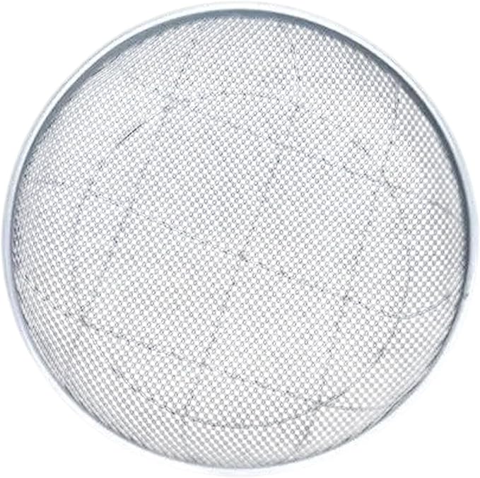 Generic Soil Sieve Gardening Sifter Sturdy Multipurpose Hand Tool Metal Garden Mesh Sieve Rock Sifter for Gravel Bonsai Filtration 2mm Hole