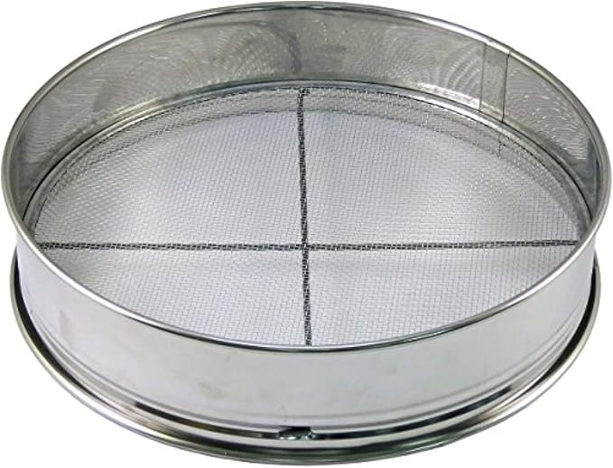 Stainless Bonsai Tool Soil Sieves Set with 3 Nets - 14.5x 14.5x 3 (X-1)