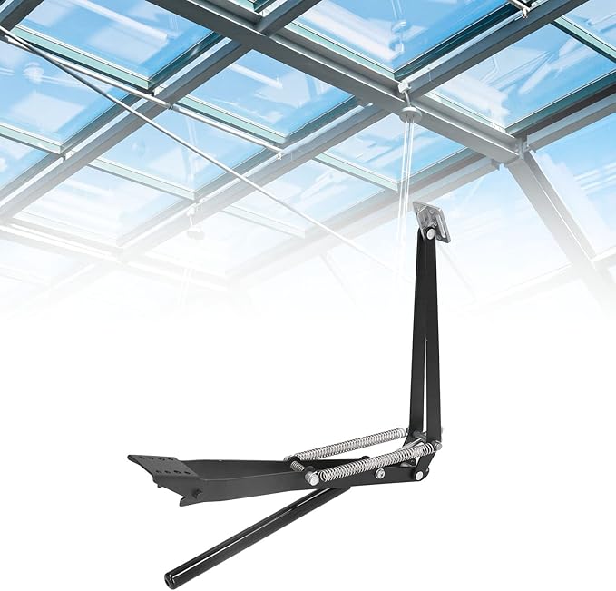 13.2 Solar Heat Sensitive Automatic Greenhouse Window Opener - Aluminum Vent Opener with Double Spring No Power Needed 15lbs Capacity (33.5cm)