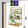 Grow Lights for Indoor Plants with Timer 192 LEDs 42W Vertical Full Spectrum Grow Light 65 Inch Standing Grow Lights 3 Light Modes 5-Level Dimmable Wide Coverage