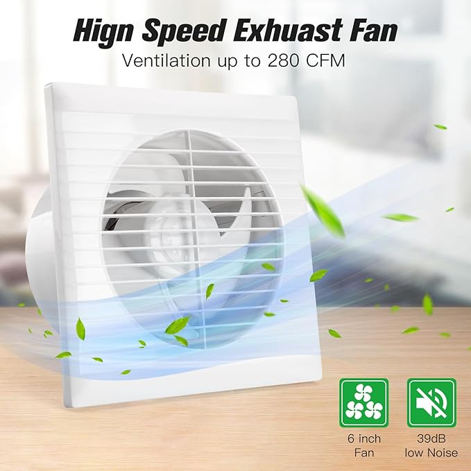 Solar Powered Exhaust Fan 15W Solar Panel + 6 Ventilation Vent Fan for Outside Greenhouse Chicken Coop Shed Pet House