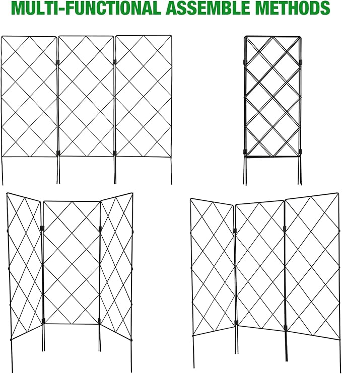 BESPORTBLE Stable Garden Support Bracket Plant Climbing Frame Easy Folding for Indoor Plant Trellis
