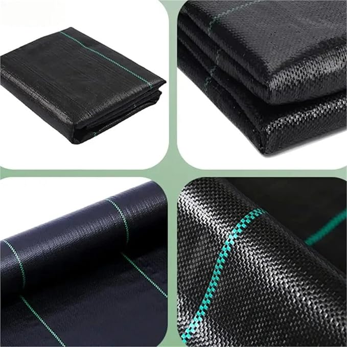Weed Barrier Fabric Weed Barrier Fabric Heavy Duty Woven Control Non-Slip Block Polyethylene Ground(200X1500CCM)