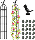 Hysagtek 2 Pack Garden Obelisk Trellis for Climbing Plants Garden Outdoor Indoor Potted Plant Support Removable Obelisk Trellis with 20 Plant Clips