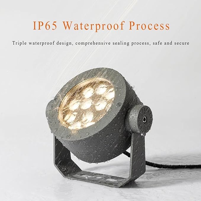 LED Floodlight - Outdoor Spotlight Spotlight Led Beam Light IP65 Waterproof Tree Lights Landscape Lights For Garden Lawn Patio Villas Path Park Landscape Lighting(Warm White12W-AC220V)