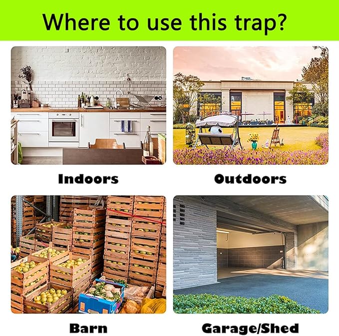 1PC Mouse Rat Trap Bucket Turnover Barrel Lid Mouse Rat Trap for Indoor Outdoor Mouse Rat Traps Compatible 5 Gallon Bucket（Without Barrel）