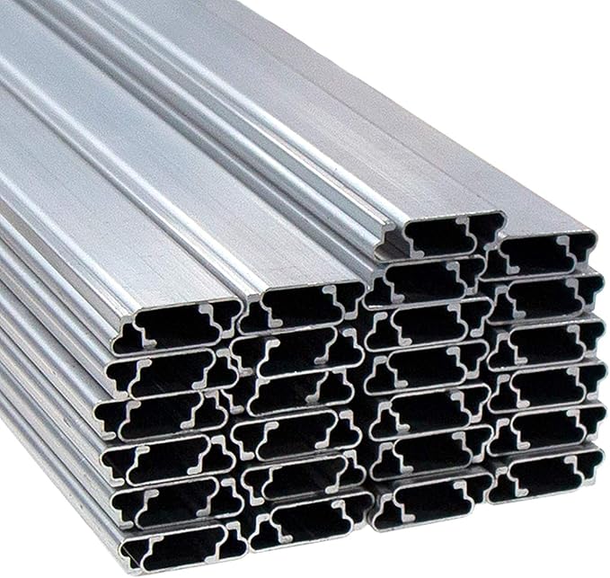Aluminum &amp Steel Greenhouse Kit | 1 x 6.5' Lock Channel &amp Wire (50 Pack)