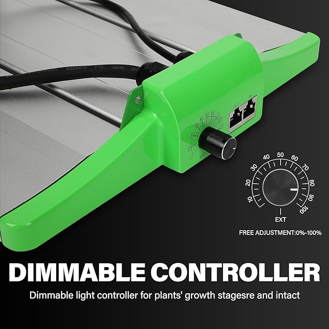 RDJ Bouns 240W Led Grow Light with UV IR Adjustable Panel Angle 0-100 Dimmable Daisy Chain High PPFD Full Spectrum 2x4 Grow Lights Coverage for 4x2 or 4x4 Tents for Indoor Plants