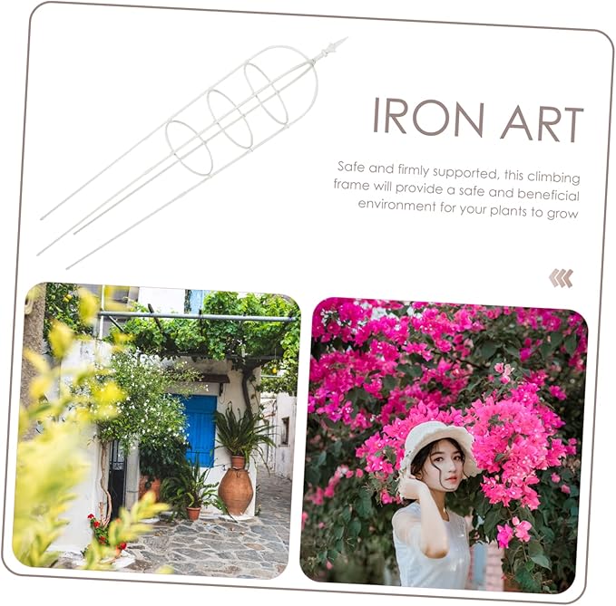 Garden Trellis Plant Support Stake Fine Polished Smooth Surface Comfortable Hand Feeling Sturdy