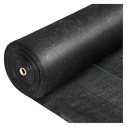 Driveway Fabric Weed Barrier Fabric Weed Control Film Garden Barrier Fabric for Flower Bed(0.9x15m/3x50ft)